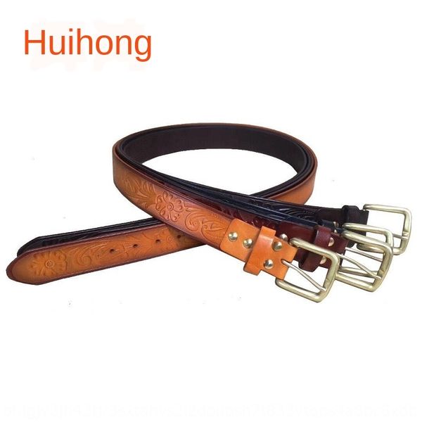 2020 new beltlayer pure copper buckle men's genuine leather belt tang grass embossed genuine leather belt, Black;brown
2020 new beltlayer pure copper buckle men's genuine leather belt tang grass embossed genuine leather belt, Black;brown