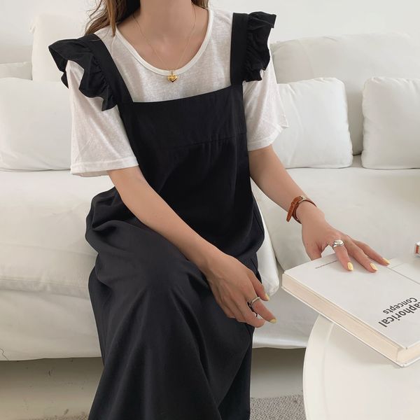 lin's girl slimming casual suspender skirt dress suspender skirt women's new wooden ear strap dress, Black;gray
lin's girl slimming casual suspender skirt dress suspender skirt women's new wooden ear strap dress, Black;gray