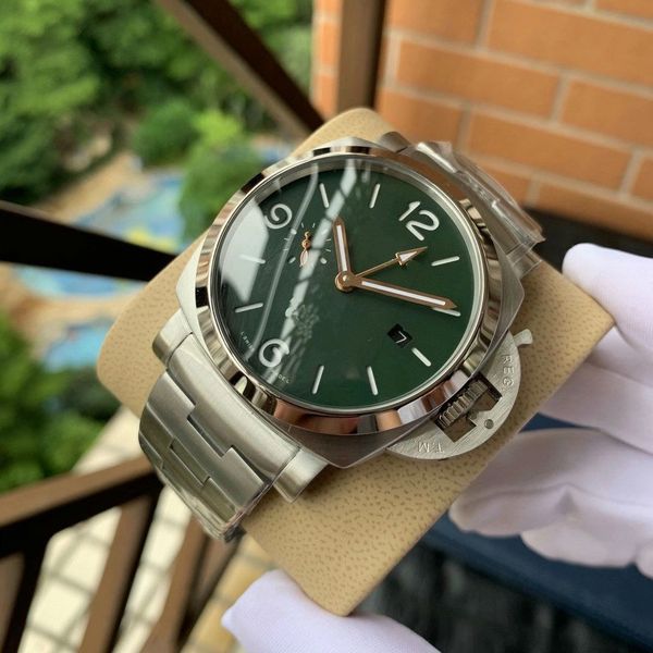45mm steel colors wristwatches design automatic man for 2 stainless watches 2020 new leather isnnp, Slivery;brown
45mm steel colors wristwatches design automatic man for 2 stainless watches 2020 new leather isnnp, Slivery;brown