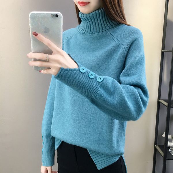 women's sweaters 2021 woman thick sweater tutleneck female casual furcal knit pull solid basic winter warm autumn knitted top, White;black
women's sweaters 2021 woman thick sweater tutleneck female casual furcal knit pull solid basic winter warm autumn knitted top, White;black