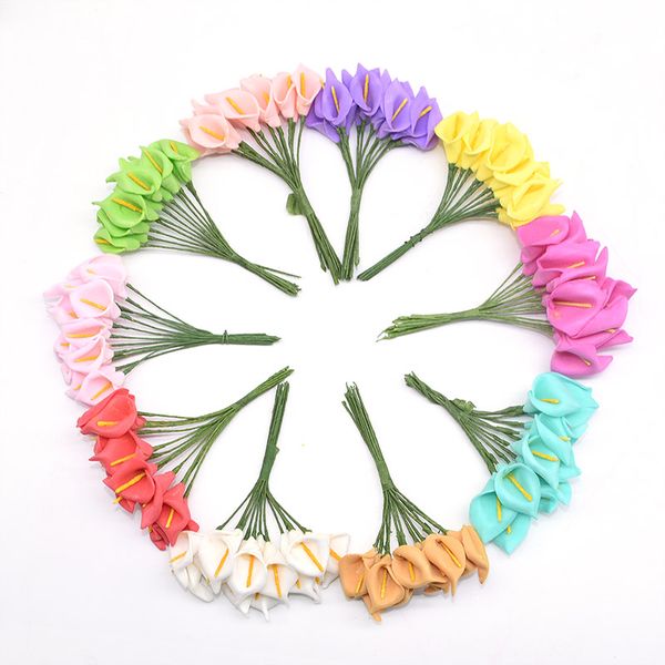 72pcs mini foam calla lily real touch artificial flowers for wedding party arrangement decoratioan diy bouquet fake flowers
72pcs mini foam calla lily real touch artificial flowers for wedding party arrangement decoratioan diy bouquet fake flowers