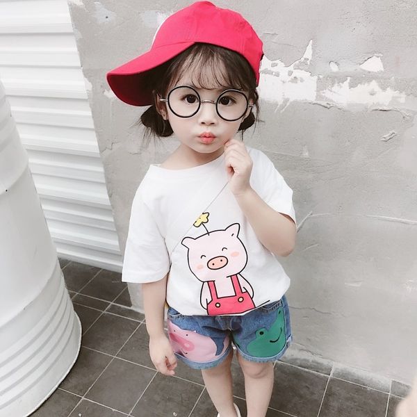 girls cartoon pig short-sleeved 2020 t-shirt t-shirt summer korean style girl child round collar short-sleeved fashion, Blue
girls cartoon pig short-sleeved 2020 t-shirt t-shirt summer korean style girl child round collar short-sleeved fashion, Blue