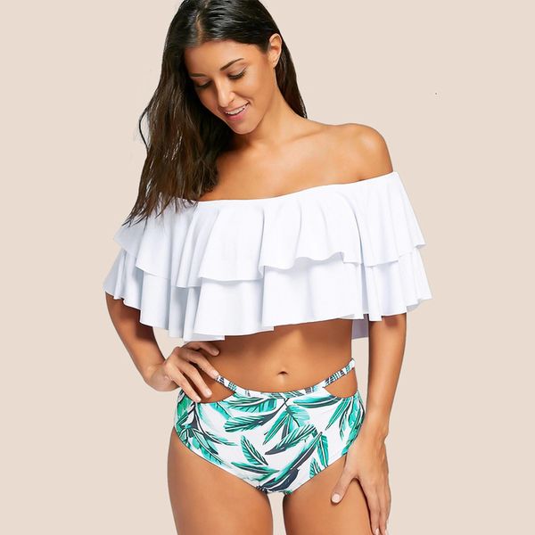 womens bikini two piece off shoulder swimsuits ruffled flounce crop bikini bottom bathing suit drop shipping, White;black
womens bikini two piece off shoulder swimsuits ruffled flounce crop bikini bottom bathing suit drop shipping, White;black