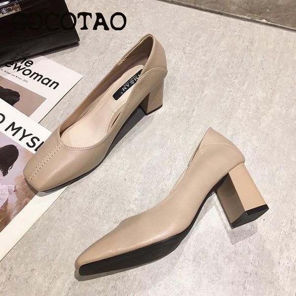 square head grandma shoes female korean version of 2020 spring new pure color versatile shallow mouth thick heel shoes trend, Black
square head grandma shoes female korean version of 2020 spring new pure color versatile shallow mouth thick heel shoes trend, Black