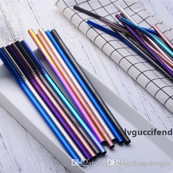 colorful stainless steel drinking straw 21.5cm straight bent reusable straws juice party bar accessorie bh0223 tqq
colorful stainless steel drinking straw 21.5cm straight bent reusable straws juice party bar accessorie bh0223 tqq