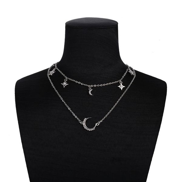 multilayer crystal star moon chocker necklace for women choker necklaces pendants wedding bride jewelry female, Silver
multilayer crystal star moon chocker necklace for women choker necklaces pendants wedding bride jewelry female, Silver