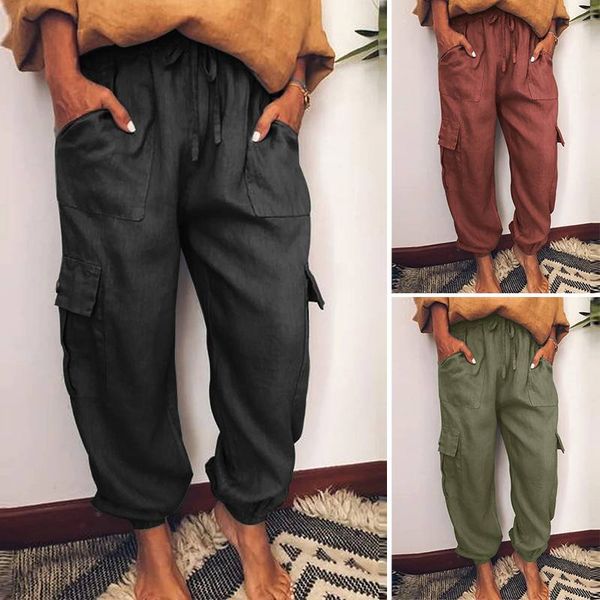 women's pants & capris zanzea womens solid color overalls cargo cropped elastic waist lace up casual loose trousers vintage pockets ove, Black;white
women's pants & capris zanzea womens solid color overalls cargo cropped elastic waist lace up casual loose trousers vintage pockets ove, Black;white