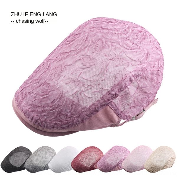 new women's chiffon embossed wrinkle ultra-thin breathable lace sunscreen hat cap sun protection hat beret beret cap, Blue;gray
new women's chiffon embossed wrinkle ultra-thin breathable lace sunscreen hat cap sun protection hat beret beret cap, Blue;gray