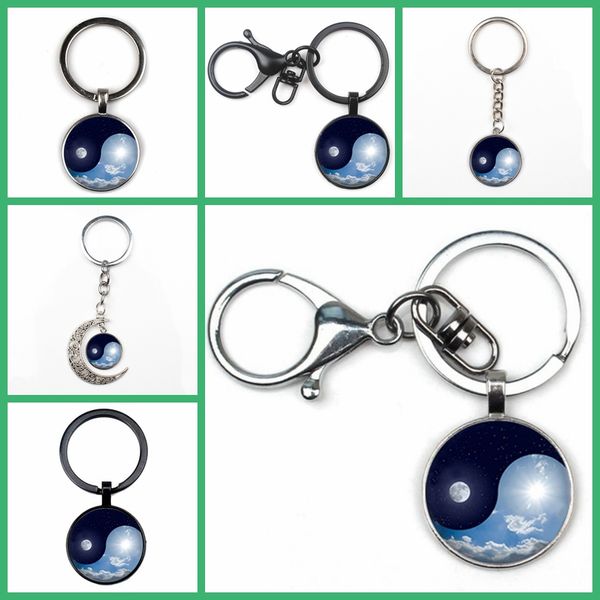 charm tai chi yin yang moon sky pendant keychain fashion yin yang day night logo keyring jewelry key chain party souvenir gift, Silver
charm tai chi yin yang moon sky pendant keychain fashion yin yang day night logo keyring jewelry key chain party souvenir gift, Silver