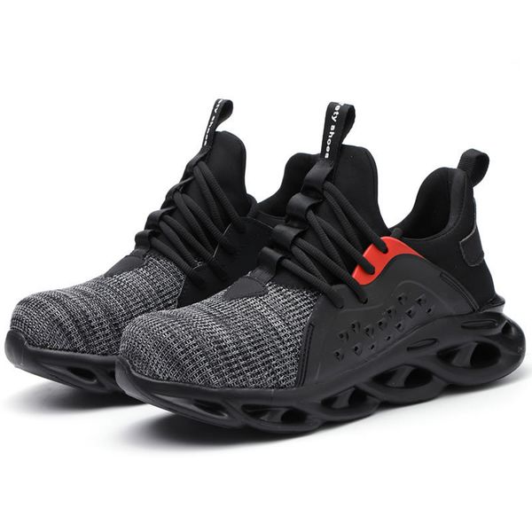 leosoxs new safety sneaker men fashion lightweight breathable outdoor steel toe cap anti-smashing protective work shoes boots, Black
leosoxs new safety sneaker men fashion lightweight breathable outdoor steel toe cap anti-smashing protective work shoes boots, Black