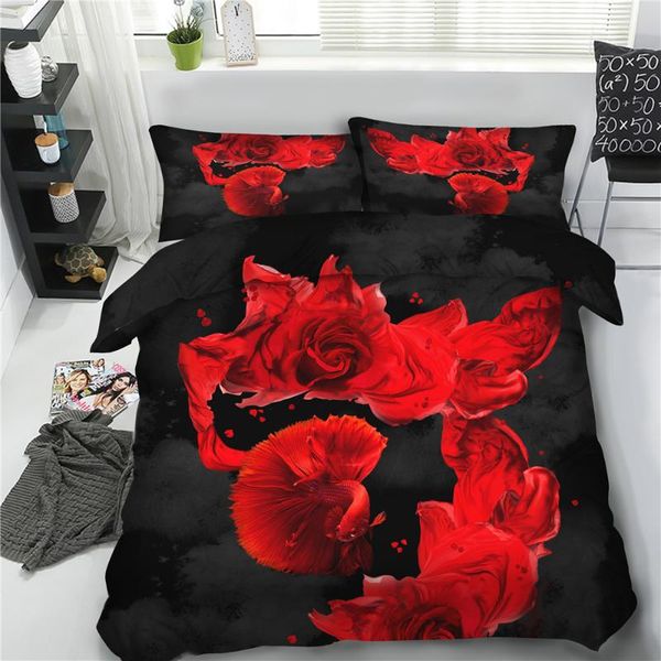 bedding sets wedding decor red rose bed cover set 3d scenery bedclothes linen pillowcase adults king size for couple
bedding sets wedding decor red rose bed cover set 3d scenery bedclothes linen pillowcase adults king size for couple