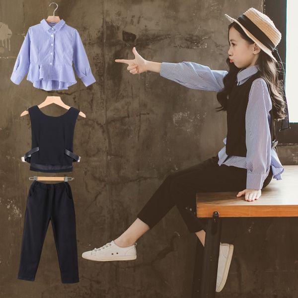 me8ac girls ' clothing 2019 new striped three-piece set korean style girls' clothes girls shirt ' clothing 2019 new striped s
me8ac girls ' clothing 2019 new striped three-piece set korean style girls' clothes girls shirt ' clothing 2019 new striped s