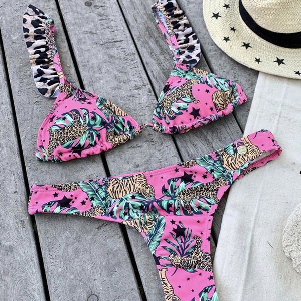 vintage brazilian swimwear women tropical print leopard bikini set 2020 summer bathers swimsuit female biquini new, White;black
vintage brazilian swimwear women tropical print leopard bikini set 2020 summer bathers swimsuit female biquini new, White;black