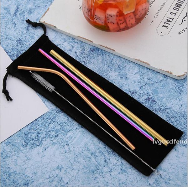 reusable stainless steel straw set straight bent straw cleaning brush 5pcs metal smoothies drinking straws set ysy10
reusable stainless steel straw set straight bent straw cleaning brush 5pcs metal smoothies drinking straws set ysy10