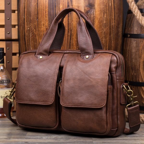 genuine leather men's briefcase bag men's full grain leather lapbag business tote handbag portable shoulder messenger
genuine leather men's briefcase bag men's full grain leather lapbag business tote handbag portable shoulder messenger
