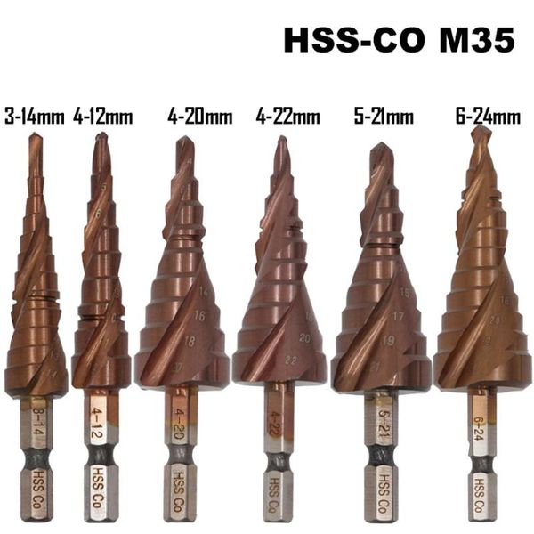 hssco m35 cobalt step drill bit high speed steel cone hex shank metal drill bits tool set hole cutter for stainless steel
hssco m35 cobalt step drill bit high speed steel cone hex shank metal drill bits tool set hole cutter for stainless steel