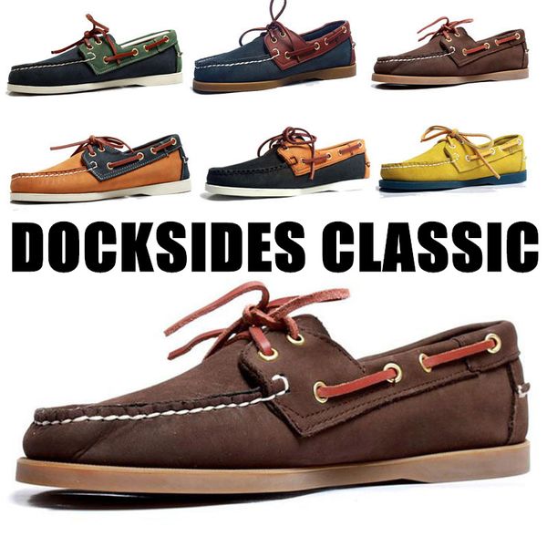 men women spinnaker genuine nubuck leather docksides classic loafers boat shoes for homme femme hombre y076, Black
men women spinnaker genuine nubuck leather docksides classic loafers boat shoes for homme femme hombre y076, Black