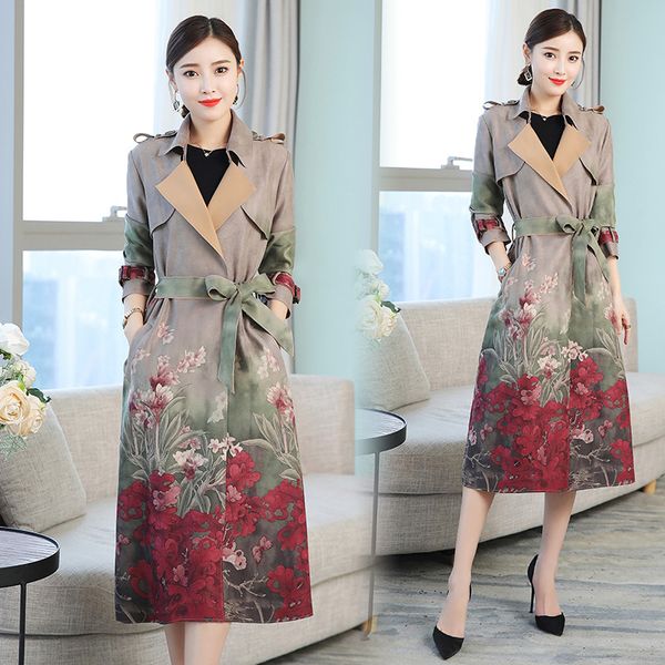 women's trench coats coat women 2021 spring autumn printing long suede windbreaker fashion female slim plus size regenjas, Tan;black
women's trench coats coat women 2021 spring autumn printing long suede windbreaker fashion female slim plus size regenjas, Tan;black