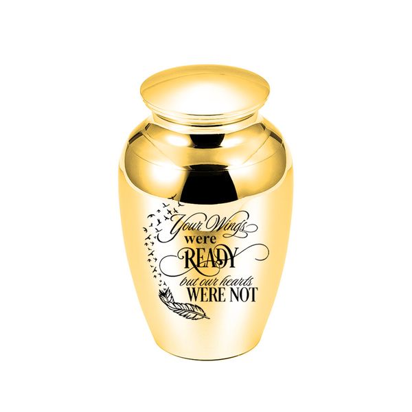 your wings were ready my heart was not- cremation jewelry ashes holder pet metal keepsake urns container jar memorial jewelry(70x45mm), Silver
your wings were ready my heart was not- cremation jewelry ashes holder pet metal keepsake urns container jar memorial jewelry(70x45mm), Silver
