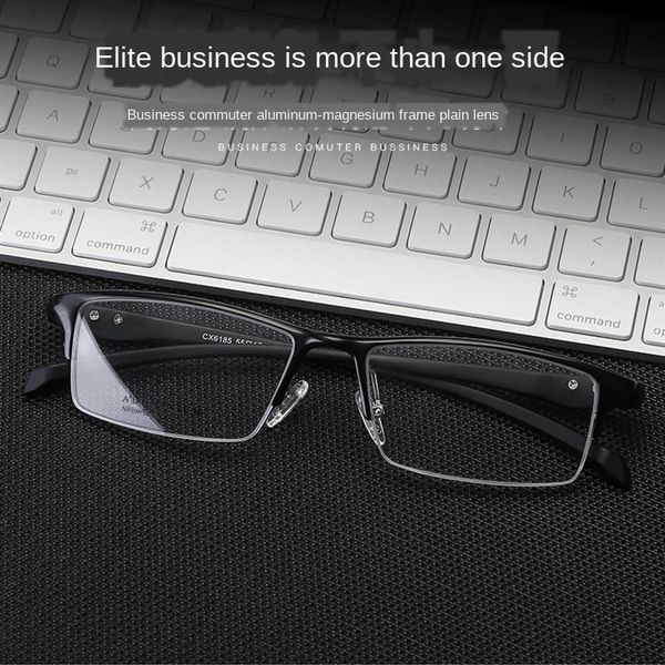 briller 6185 aluminum magnesium alloy plain myopia business myopia glasses half-frame glasses frame men's, Silver
briller 6185 aluminum magnesium alloy plain myopia business myopia glasses half-frame glasses frame men's, Silver