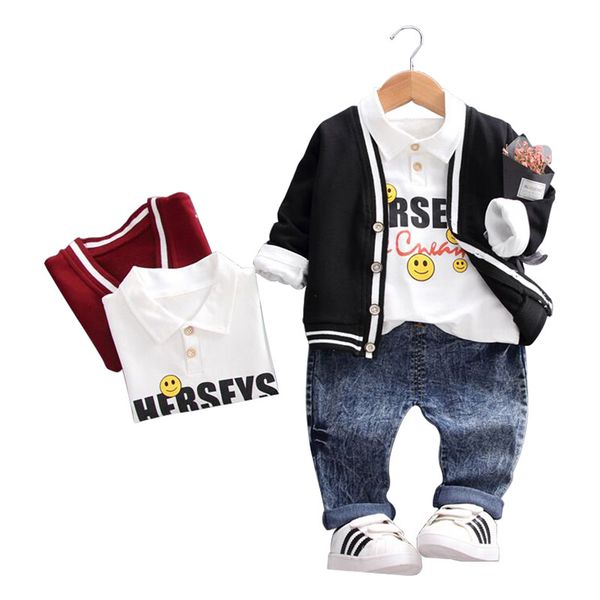 baby boy clothes sweater warm three-piece cartoon letter printed baby suit fashion jeans suit boy clothing, White
baby boy clothes sweater warm three-piece cartoon letter printed baby suit fashion jeans suit boy clothing, White