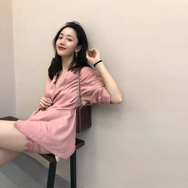 2020 autumn new mid-length lazy pink coat chic casual loose internet celebrity coat coatsmall suit women's clothing, White;black
2020 autumn new mid-length lazy pink coat chic casual loose internet celebrity coat coatsmall suit women's clothing, White;black