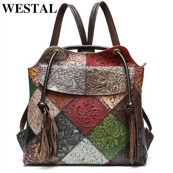 westal patchwork women's backpacks genuine leather school bags for teenager lapbackpack shoulder bag female school backpack
westal patchwork women's backpacks genuine leather school bags for teenager lapbackpack shoulder bag female school backpack