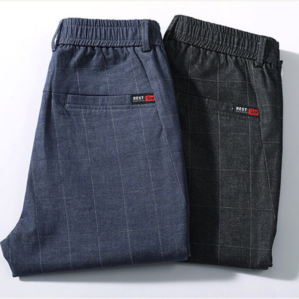 icpans 2020 summer thin plaid casual pants men fashion elastic waist plaid dress trousers for man, Black
icpans 2020 summer thin plaid casual pants men fashion elastic waist plaid dress trousers for man, Black