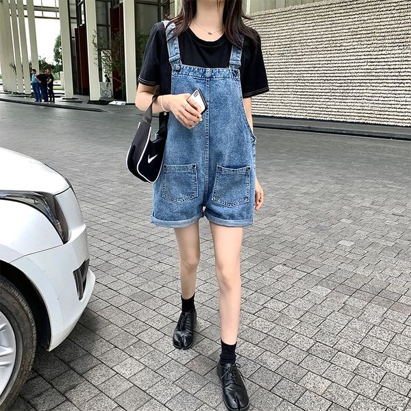 1zwxc korean style large size fat mm denim suspender sling shorts sling shorts for female students chic loose slimming wide leg suspender pa, Blue
1zwxc korean style large size fat mm denim suspender sling shorts sling shorts for female students chic loose slimming wide leg suspender pa, Blue