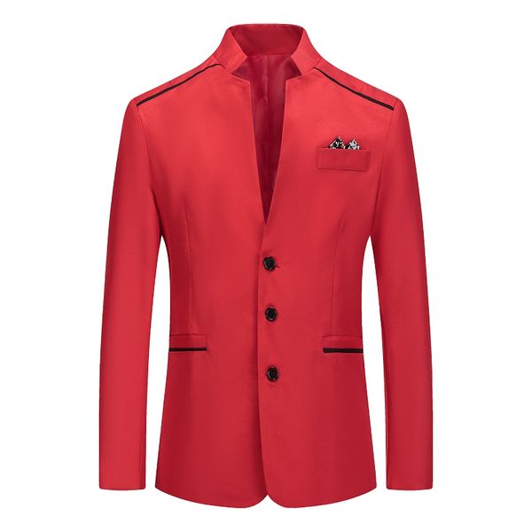 spring autumn solid casual men blazers long sleeve stand collar button new brand men's blazers 2020 new brand, White;black
spring autumn solid casual men blazers long sleeve stand collar button new brand men's blazers 2020 new brand, White;black