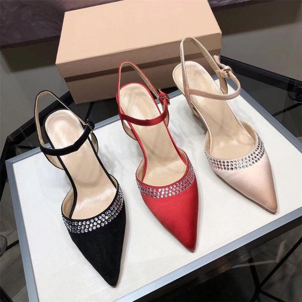 brand designed women's luxury sandals elegant silk mature ladies high heels shoes wedding bling slip-on solid women's shoes, Black
brand designed women's luxury sandals elegant silk mature ladies high heels shoes wedding bling slip-on solid women's shoes, Black