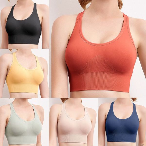 womens racerback workout sports bra wireremovable padded fitness yoga bralette adjustable shockproof tank vest, White;black
womens racerback workout sports bra wireremovable padded fitness yoga bralette adjustable shockproof tank vest, White;black