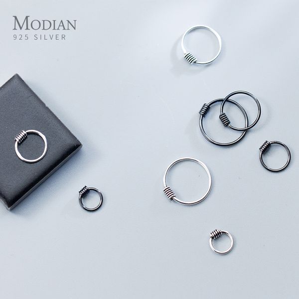 modian authentic 925 sterling silver black different size fashion hoop earrings for women charm korean simple silver jewelry, Golden;silver
modian authentic 925 sterling silver black different size fashion hoop earrings for women charm korean simple silver jewelry, Golden;silver