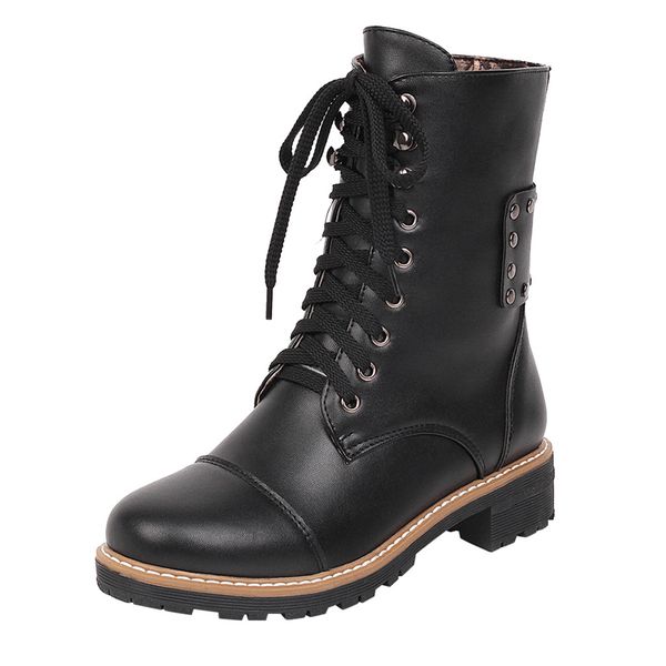 European Style Leather Brown Boots Women's Ladies Girls Riding Cowboy Boots Lace-Up Motorcycle Boots Lace-Up Keep Warm Shoes, Black
European Style Leather Brown Boots Women's Ladies Girls Riding Cowboy Boots Lace-Up Motorcycle Boots Lace-Up Keep Warm Shoes, Black
