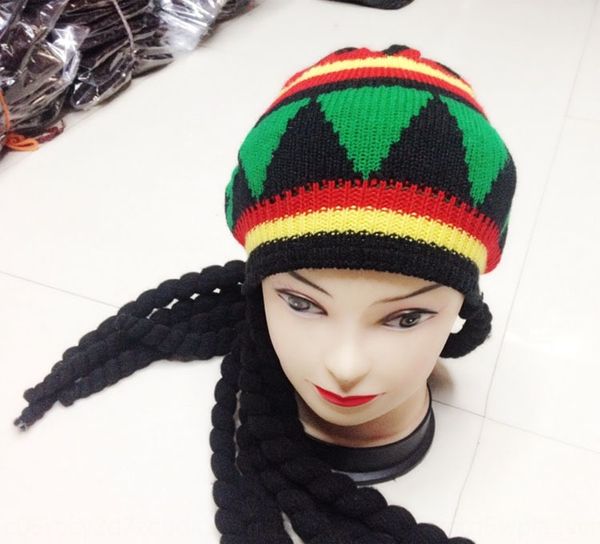 colorful braid mao mao beret fur hat beret jamaica hat wool cap with false braid, Blue;gray
colorful braid mao mao beret fur hat beret jamaica hat wool cap with false braid, Blue;gray