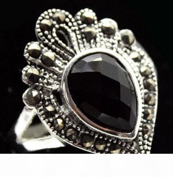 jade natural падение черного марказит агата стерлингового серебра 925 серебряное кольцо размер, Silver
jade natural падение черного марказит агата стерлингового серебра 925 серебряное кольцо размер, Silver