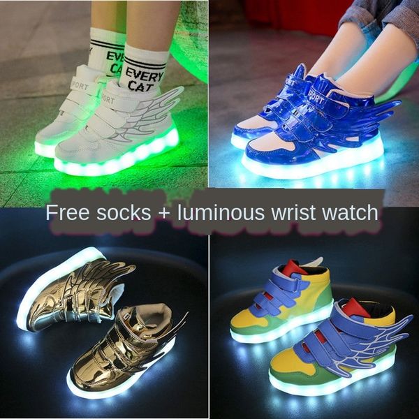 autumn new luminous wings children's luminous girls' lighting boys' lighting ghost dance shoes shining shoes, Black
autumn new luminous wings children's luminous girls' lighting boys' lighting ghost dance shoes shining shoes, Black