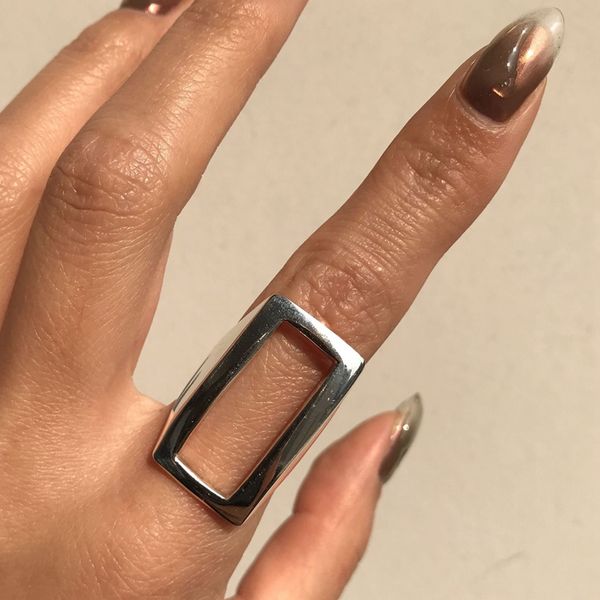 louleur real 925 sterling silver rectangular ring minimalist geometric adjustable open rings for women 925 fine jewelry
louleur real 925 sterling silver rectangular ring minimalist geometric adjustable open rings for women 925 fine jewelry