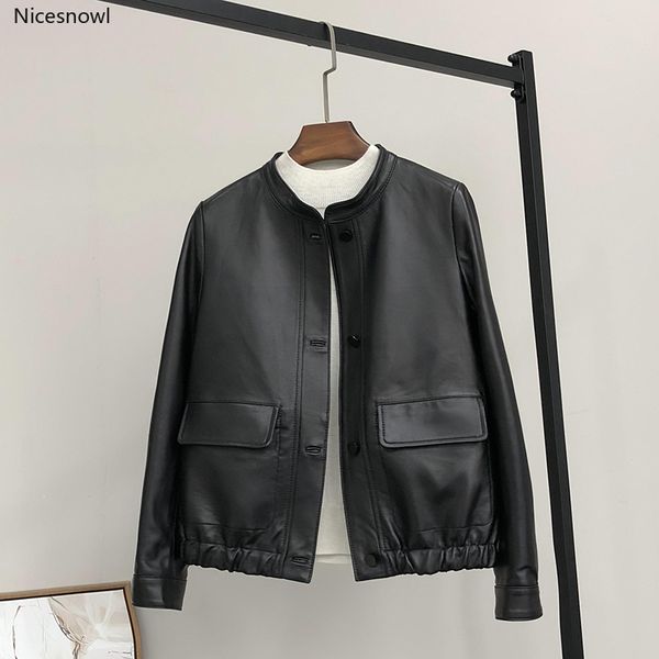 black short women leather jacket long sleeve elastic spring leather coat plus size jackets for women pockets
black short women leather jacket long sleeve elastic spring leather coat plus size jackets for women pockets