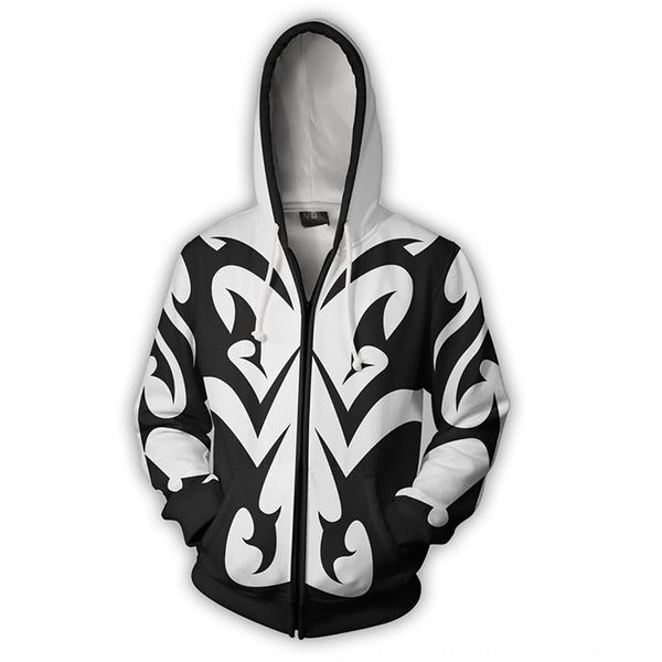 heart of the kingdom jim sweater cos3d printing coat digital sweater digital zipper cardigan anime hooded coat, Black
heart of the kingdom jim sweater cos3d printing coat digital sweater digital zipper cardigan anime hooded coat, Black