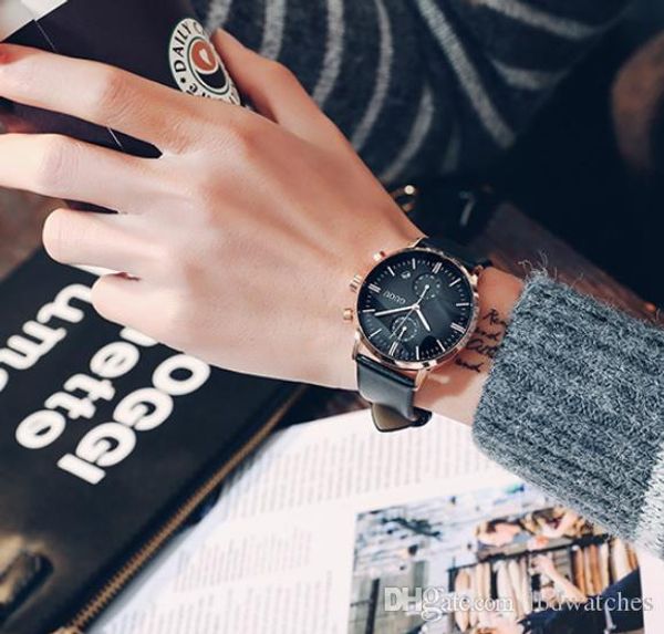 Recommended for men's fashion quartz watch, multi function large dial calendar, waterproof leather watch, male 2018
Recommended for men's fashion quartz watch, multi function large dial calendar, waterproof leather watch, male 2018