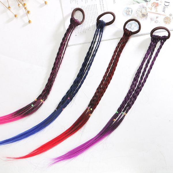 z0ord korean style fashionable rubber band wig girl children's fashion wig with braid hair ring color gradient twist braid rubber band, Slivery;white
z0ord korean style fashionable rubber band wig girl children's fashion wig with braid hair ring color gradient twist braid rubber band, Slivery;white