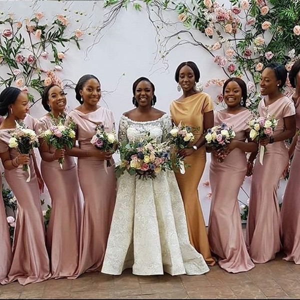elegant short sleeve pink bridesmaid dresses plus size african maid of honor gowns mermaid formal wedding guest party dress b126, White;pink
elegant short sleeve pink bridesmaid dresses plus size african maid of honor gowns mermaid formal wedding guest party dress b126, White;pink