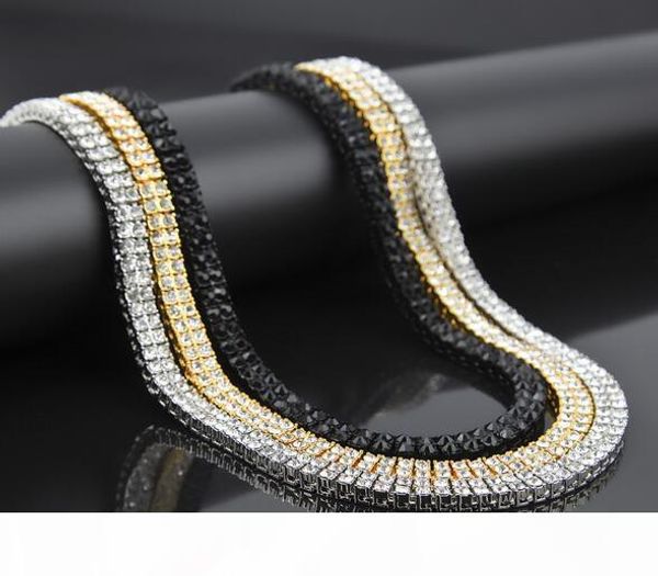 2 row hip hop alloy rhinestone necklace 1cm*30inch white black gold 3 color men necklace double bling necklace ing, Silver
2 row hip hop alloy rhinestone necklace 1cm*30inch white black gold 3 color men necklace double bling necklace ing, Silver