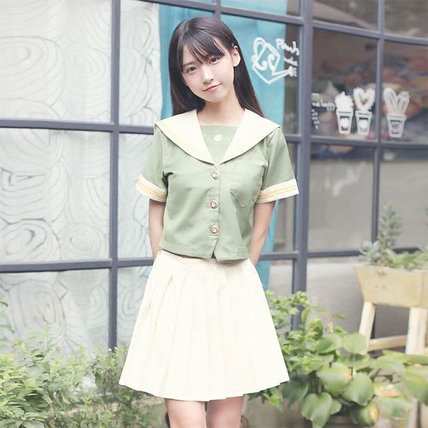 2020 summer short sleeves japanese school uniform sailor costumes anime girls dress anime school uniform cosplay, White
2020 summer short sleeves japanese school uniform sailor costumes anime girls dress anime school uniform cosplay, White