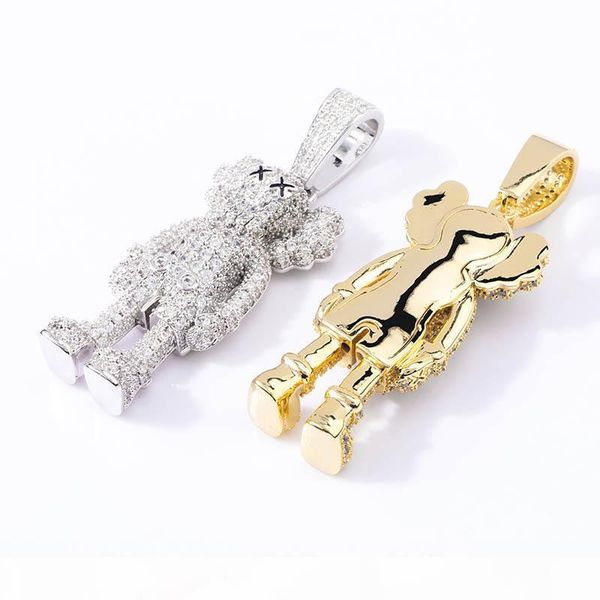 new luxury designer 18k gold plated bling diamond cartoon sesame street character necklace mens hip hop rapper iced out jewelry gift for men, Silver
new luxury designer 18k gold plated bling diamond cartoon sesame street character necklace mens hip hop rapper iced out jewelry gift for men, Silver