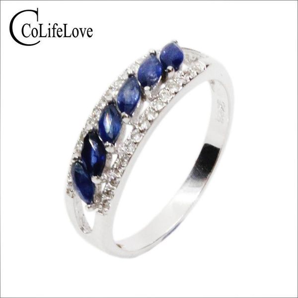 fashion sapphire silver ring 6pcs 2mm*4mm natural midnight blue sapphire silver ring solid 925 silver gemstone ring 
fashion sapphire silver ring 6pcs 2mm*4mm natural midnight blue sapphire silver ring solid 925 silver gemstone ring