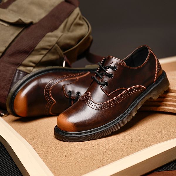 2020 men classic dress shoes retro brown men brogue shoes plus size 46 47 leather for mens fashion youth casual, Black
2020 men classic dress shoes retro brown men brogue shoes plus size 46 47 leather for mens fashion youth casual, Black
