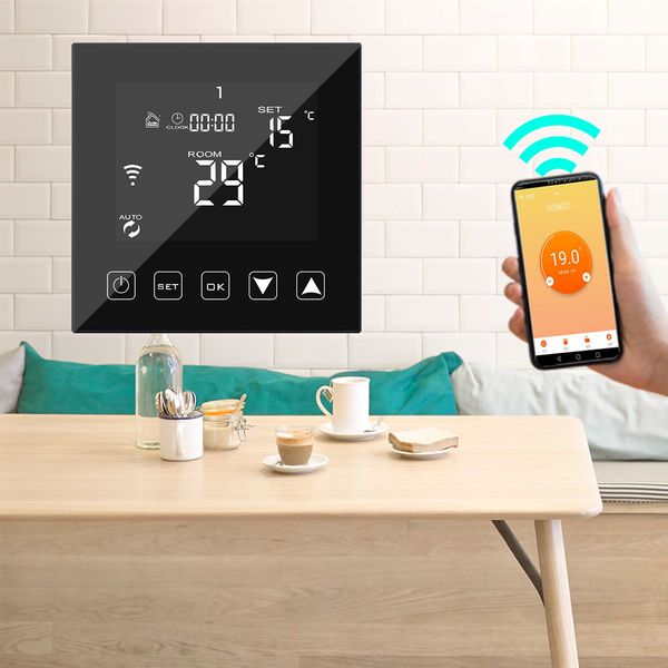 wifi умный термостат электрический подогрев пола термостат app контроль температуры контроль работы с google главная
wifi умный термостат электрический подогрев пола термостат app контроль температуры контроль работы с google главная