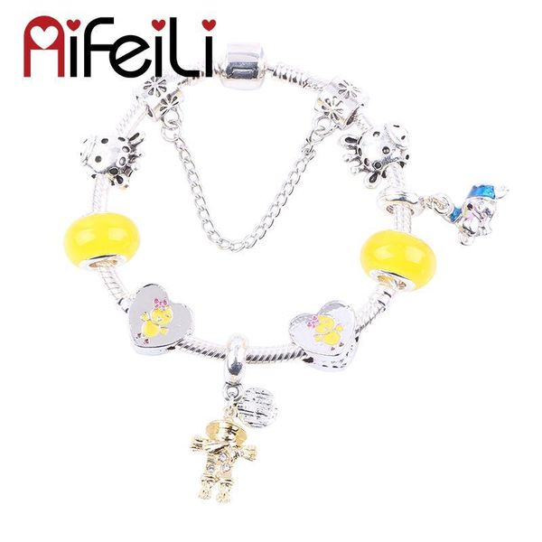 aifeili cute yellow chicken heart beads scarecrow pendant diy fit women bracelet jewelry european charm, Black
aifeili cute yellow chicken heart beads scarecrow pendant diy fit women bracelet jewelry european charm, Black